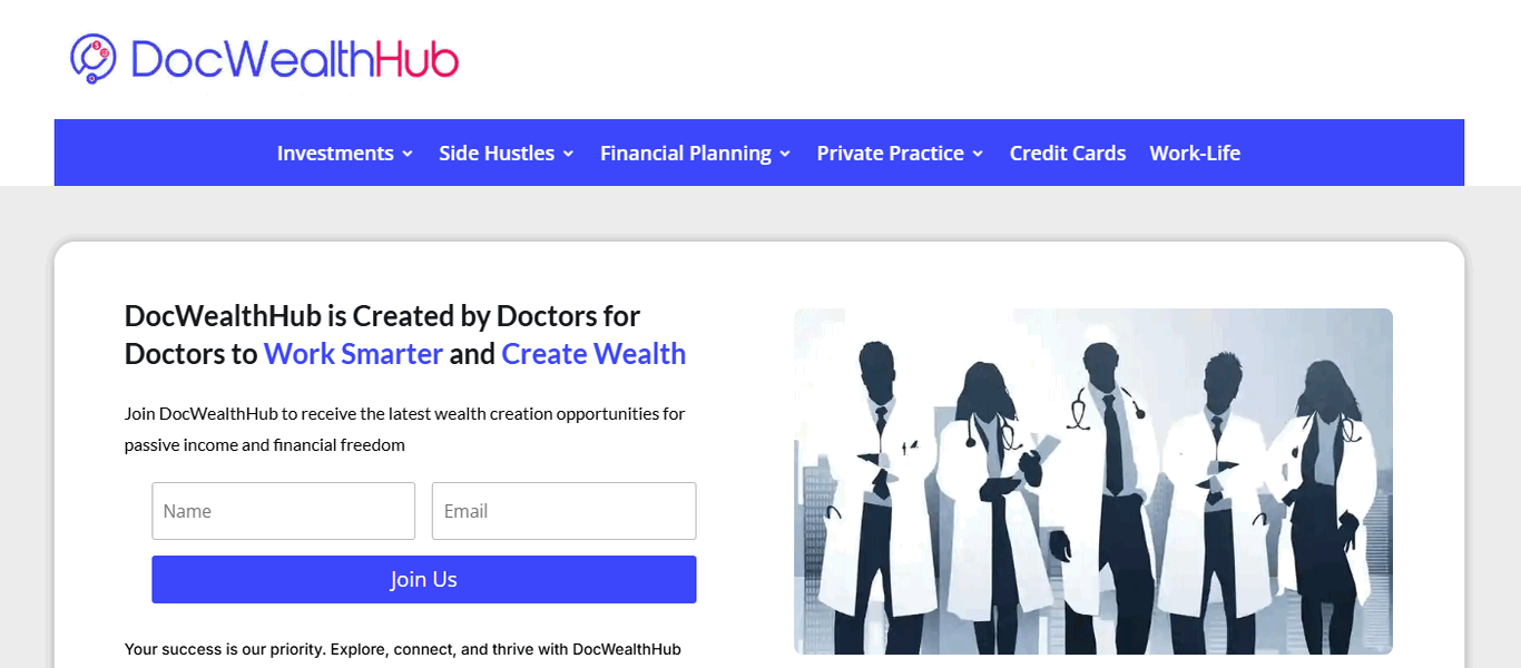 DocWealthHub.com – Health Website